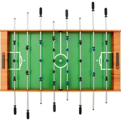 vidaXL Juegos De Interior-Futbolín plegable marrón claro 121x61x80 cm