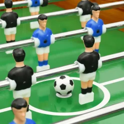 vidaXL Juegos De Interior-Futbolín plegable marrón claro 121x61x80 cm