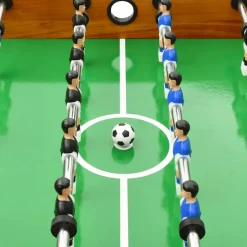 vidaXL Juegos De Interior-Futbolín plegable marrón claro 121x61x80 cm