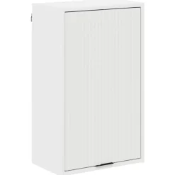 vidaXL Gabinete de Baño 39 x 23,5 x 65 cm Madera contrachapada & Metal White Hot