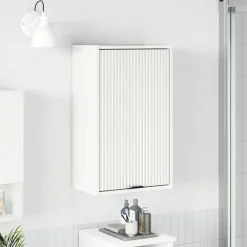 vidaXL Gabinete de Baño 39 x 23,5 x 65 cm Madera contrachapada & Metal White Hot