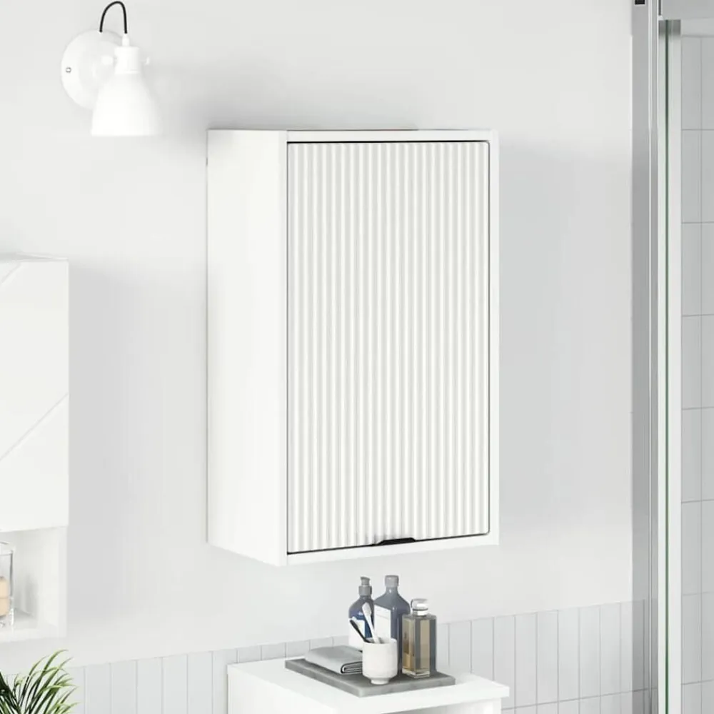 vidaXL Gabinete de Baño 39 x 23,5 x 65 cm Madera contrachapada & Metal White Hot