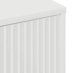 vidaXL Gabinete de Baño 39 x 23,5 x 65 cm Madera contrachapada & Metal White Hot