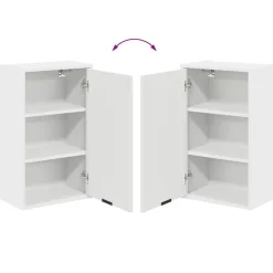 vidaXL Gabinete de Baño 39 x 23,5 x 65 cm Madera contrachapada & Metal White Hot