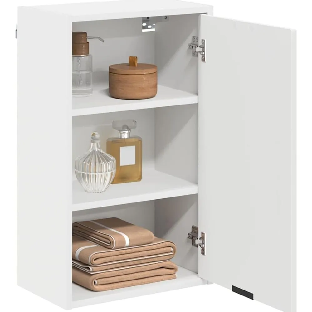 vidaXL Gabinete de Baño 39 x 23,5 x 65 cm Madera contrachapada & Metal White Hot
