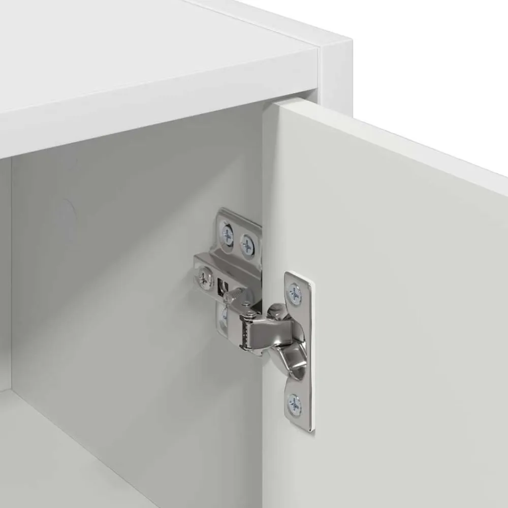 vidaXL Gabinete de Baño 39 x 23,5 x 65 cm Madera contrachapada & Metal White Hot
