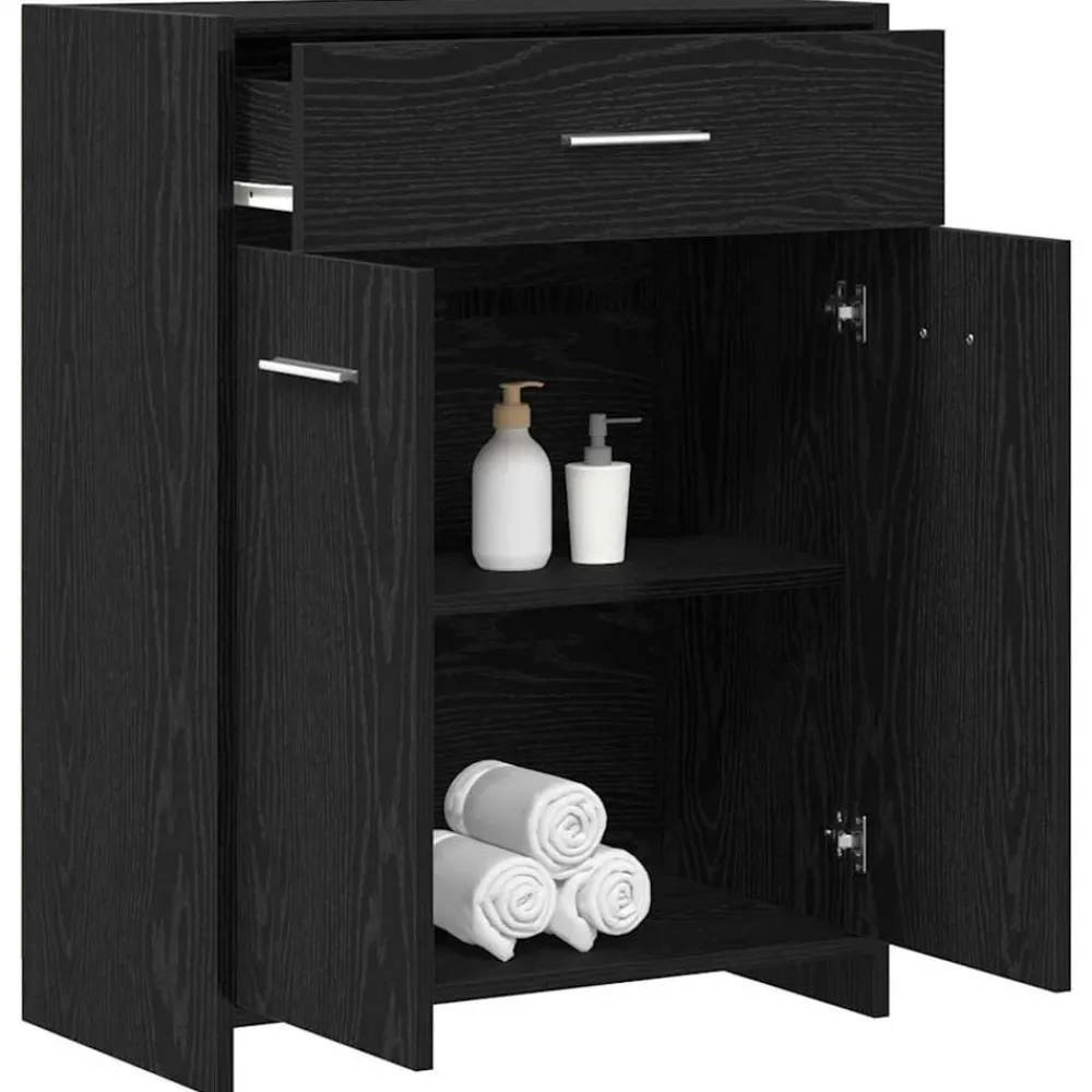 vidaXL Conjuntos De Muebles-Gabinete de Baño con cajón 60 x 33 x 80 cm