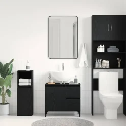 vidaXL Armarios Y Almacenamiento-Gabinete de Baño con cajón 65 x 33 x 60 cm