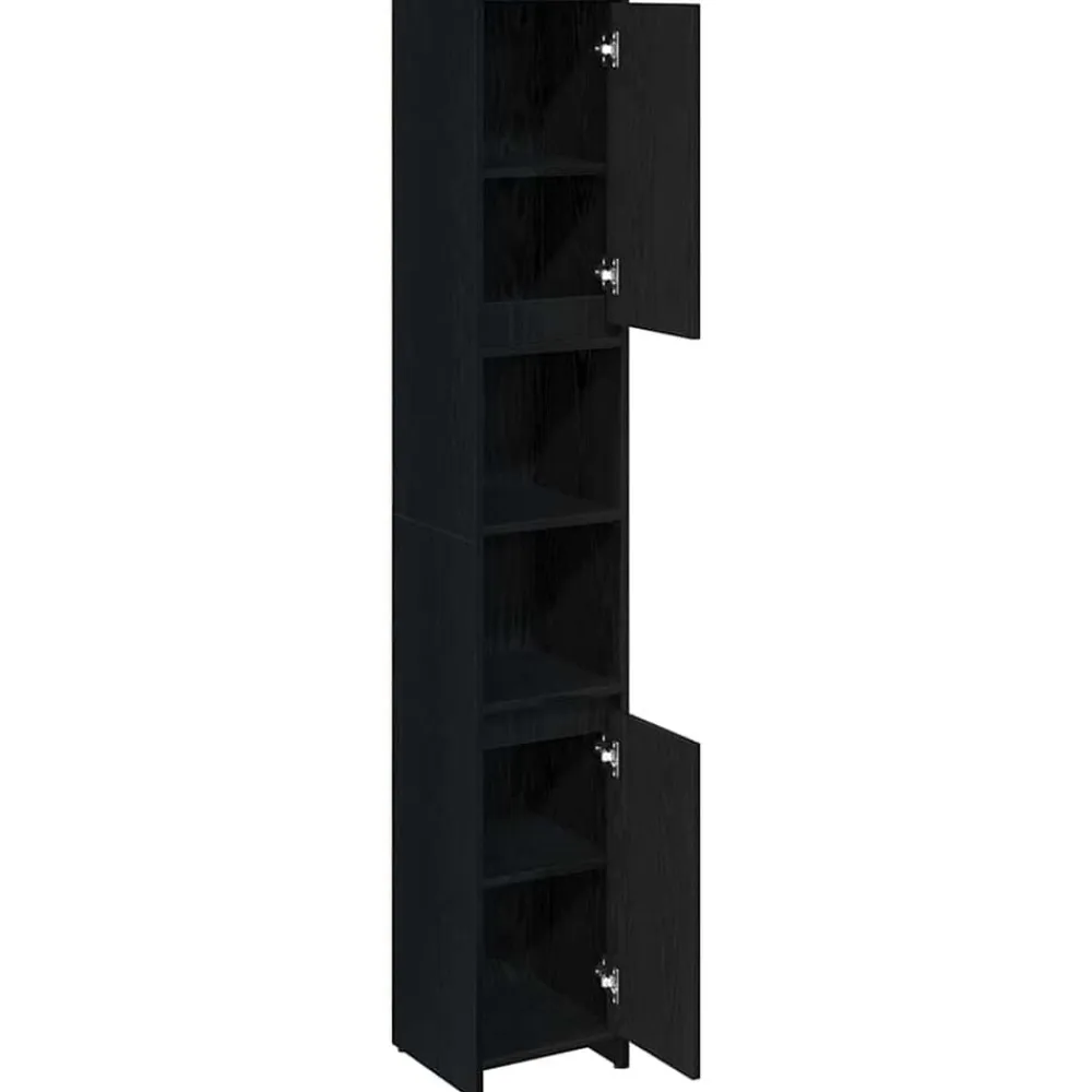 vidaXL Conjuntos De Muebles-Gabinete de Baño con puerta 30 x 30 x 183,5 cm