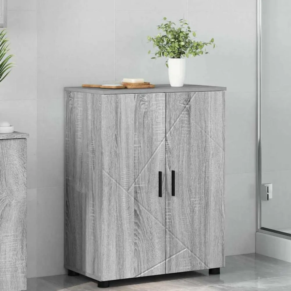 vidaXL Armarios Y Almacenamiento-Gabinete de Baño con almacenamiento 60 x 35 x 80 cm
