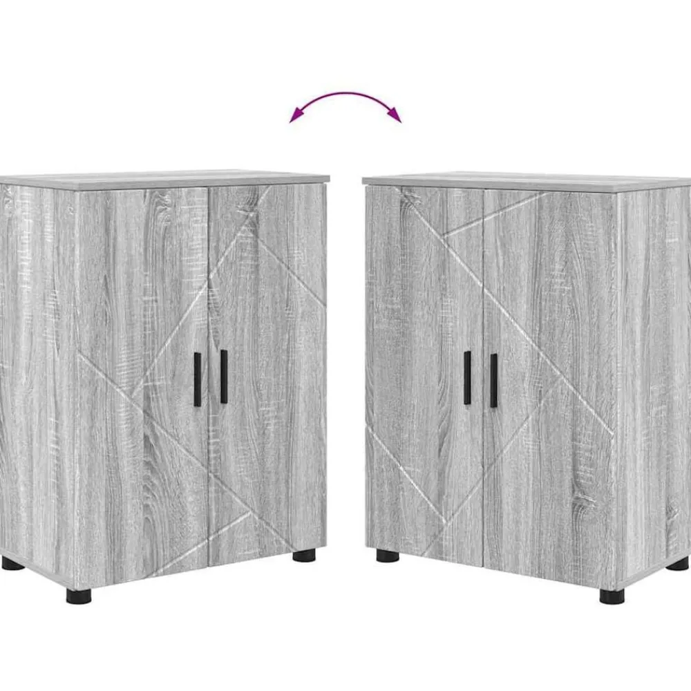 vidaXL Armarios Y Almacenamiento-Gabinete de Baño con almacenamiento 60 x 35 x 80 cm