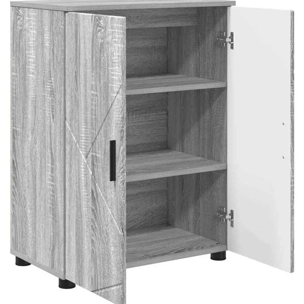 vidaXL Armarios Y Almacenamiento-Gabinete de Baño con almacenamiento 60 x 35 x 80 cm