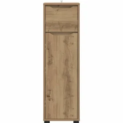 vidaXL Armarios Y Almacenamiento-Gabinete de Baño con cajón Roble artesanal 30,5 x 30 x 101 cm