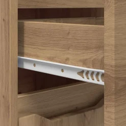 vidaXL Armarios Y Almacenamiento-Gabinete de Baño con cajón Roble artesanal 30,5 x 30 x 101 cm