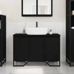 vidaXL Conjuntos De Muebles|Armarios Y Almacenamiento-Gabinete de Lavabo para Baño 91 x 35 x 60 cm