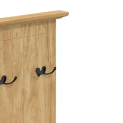 vidaXL Bancos-Gabinete de pasillo BODO Marrón miel 50 x 40 x 156,7 cm
