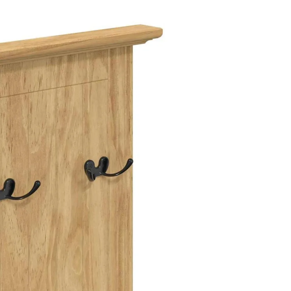 vidaXL Bancos-Gabinete de pasillo BODO Marrón miel 50 x 40 x 156,7 cm
