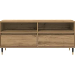 vidaXL Muebles Tv-Gabinete de TV con cajón Roble artesanal 100 x 34,5 x 44,5 cm