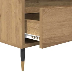 vidaXL Muebles Tv-Gabinete de TV con cajón Roble artesanal 100 x 34,5 x 44,5 cm
