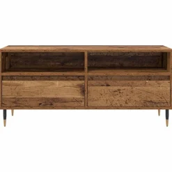 vidaXL Gabinete de TV con cajón 100 x 34,5 x 44,5 cm Madera vieja Best