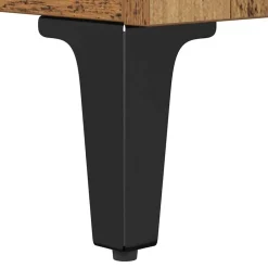 vidaXL Gabinete de TV con cajón 100 x 34,5 x 44,5 cm Madera vieja New