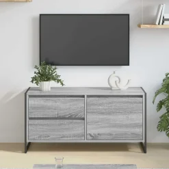 vidaXL Gabinete de TV con cajón 100 x 36 x 49.5 cm Gris sonoma Clearance