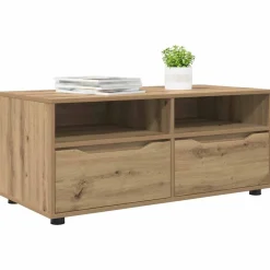 vidaXL Gabinete de TV con cajón Roble artesanal 100 x 48 x 43 cm Roble artisan Hot