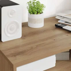 vidaXL Gabinete de TV con cajón Roble artesanal 100 x 48 x 43 cm Roble artisan Hot