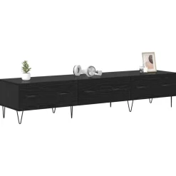 vidaXL Gabinete de TV con cajón 150 x 36 x 30 cm Roble negro Clearance