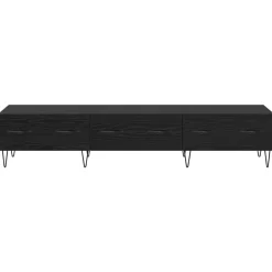vidaXL Gabinete de TV con cajón 150 x 36 x 30 cm Roble negro Clearance
