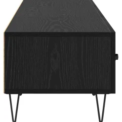 vidaXL Gabinete de TV con cajón 150 x 36 x 30 cm Roble negro Clearance