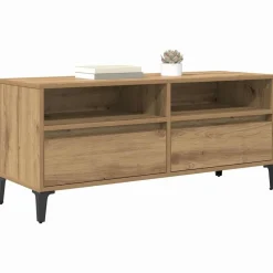 vidaXL Gabinete de TV con cajón Roble artesanal 100 x 34,5 x 44,5 cm Roble artisan Best
