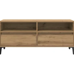 vidaXL Gabinete de TV con cajón Roble artesanal 100 x 34,5 x 44,5 cm Roble artisan Best