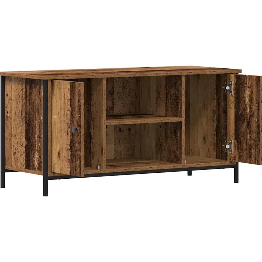 vidaXL Gabinete de TV 100 x 40 x 50 cm Madera vieja Clearance