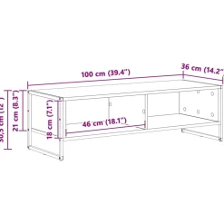 vidaXL Gabinete de TV 100 x 36.5 x 30.5 cm Madera vieja