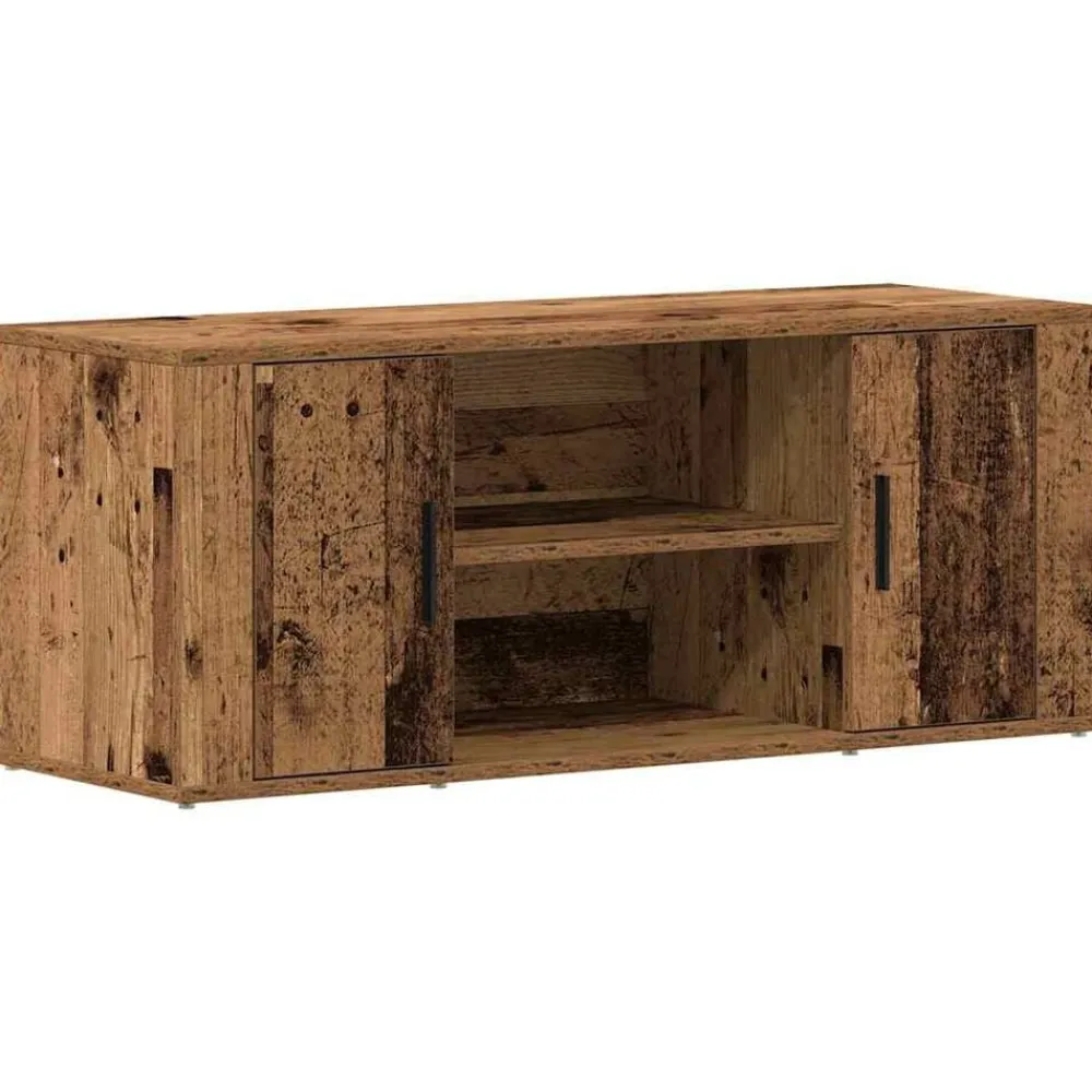 vidaXL Gabinete de TV 100 x 35 x 40 cm Madera vieja Outlet