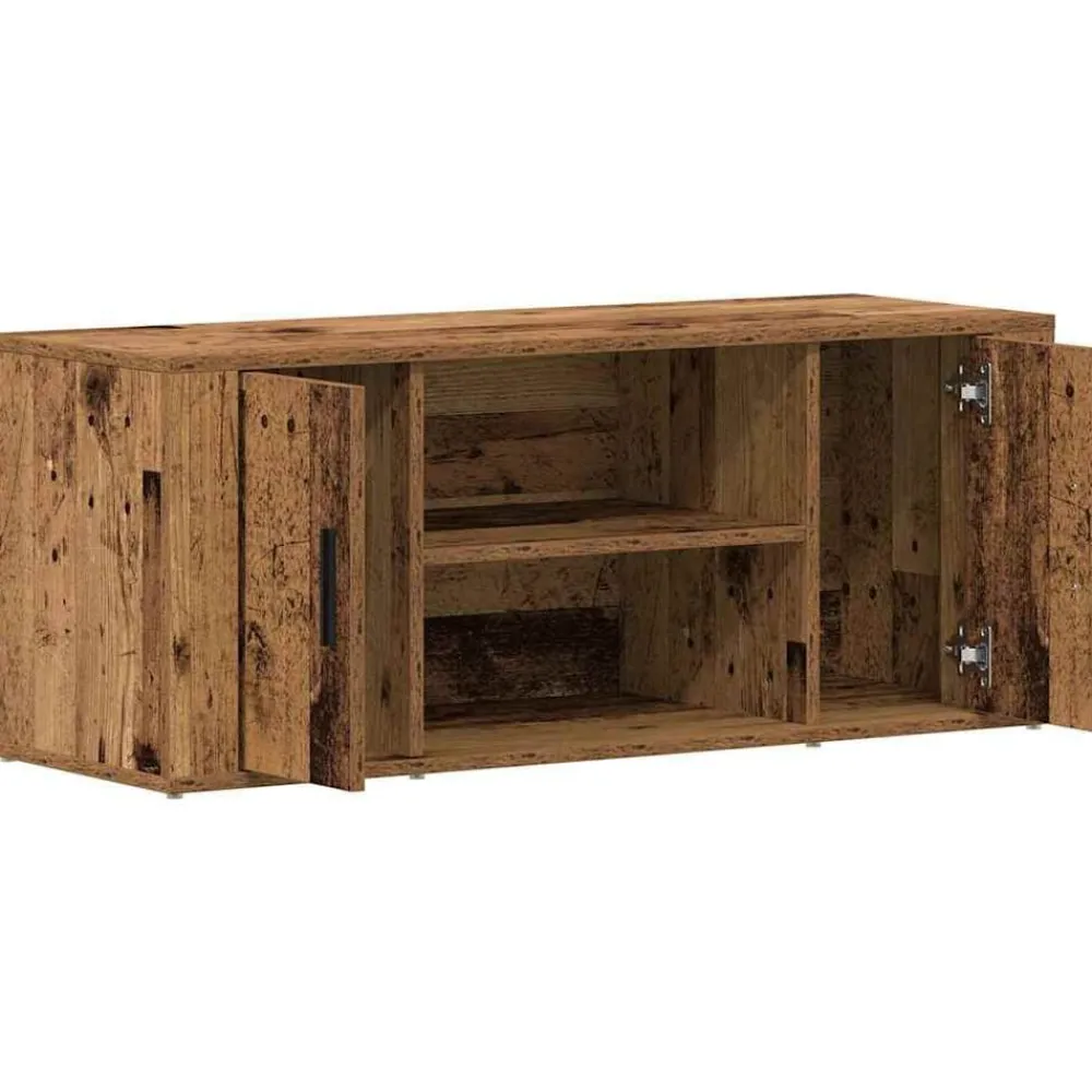 vidaXL Gabinete de TV 100 x 35 x 40 cm Madera vieja Outlet