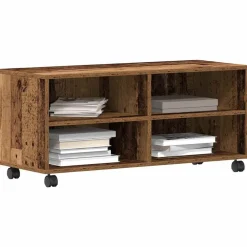 vidaXL Muebles Tv-Gabinete de TV Marrón 90 x 35 x 40.5 cm Madera contrachapada