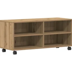 vidaXL Gabinete de TV Marrón 90 x 35 x 40.5 cm Madera contrachapada Roble artisan Sale