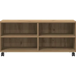 vidaXL Gabinete de TV Marrón 90 x 35 x 40.5 cm Madera contrachapada Roble artisan Sale