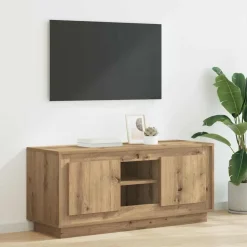 vidaXL Gabinete de TV Roble artesanal 102 x 35 x 45 cm Roble artisan Sale