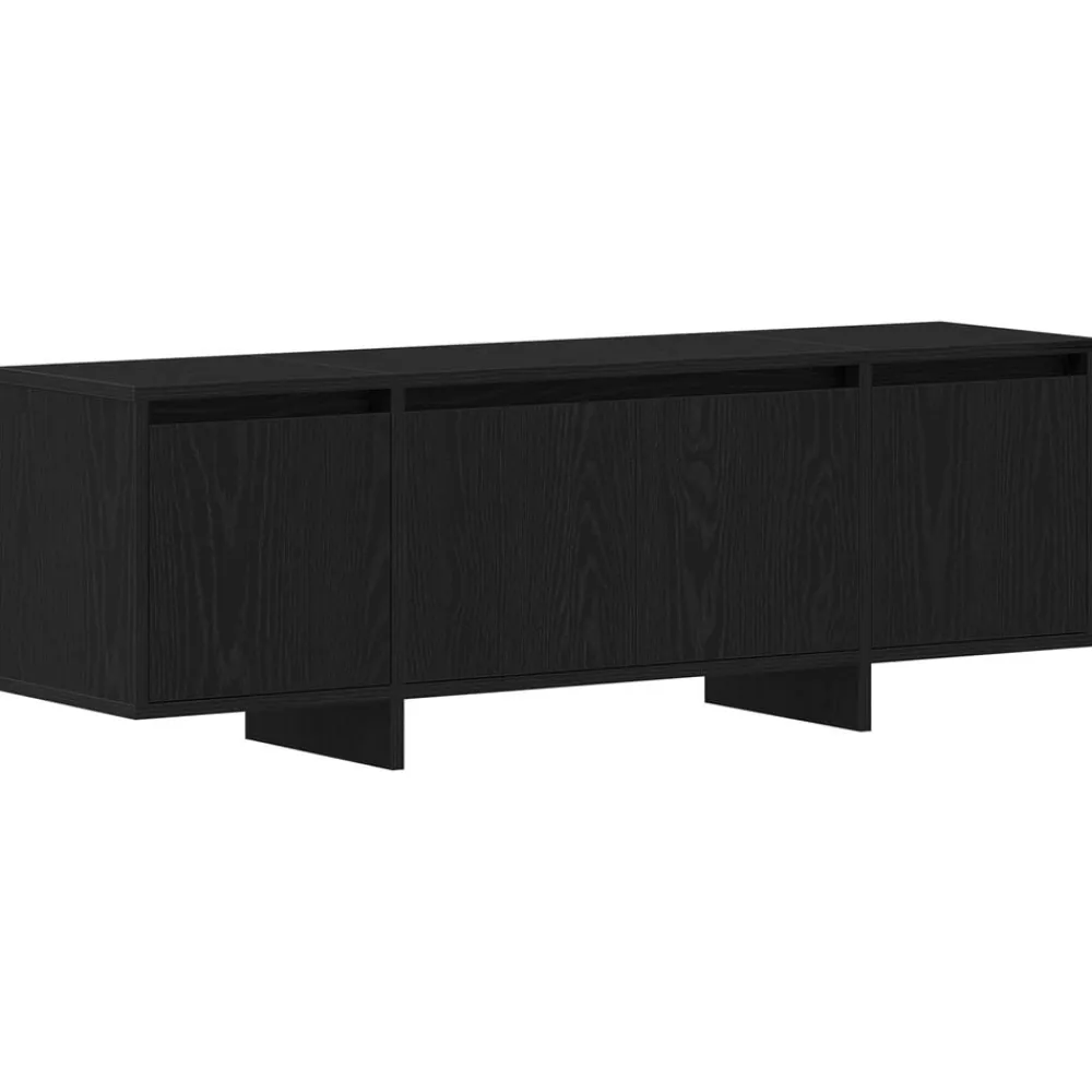 vidaXL Gabinete de TV 120 x 30 x 40,5 cm Roble negro New