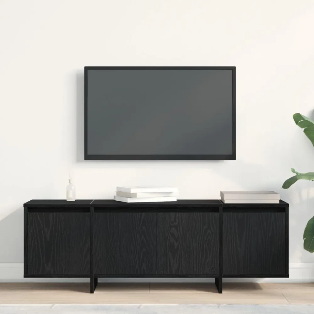 vidaXL Gabinete de TV 120 x 30 x 40,5 cm Roble negro New