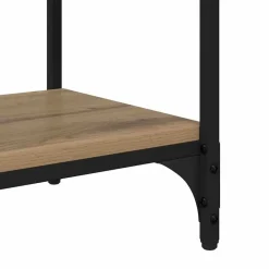 vidaXL Estanterías-Gabinete de TV Roble artesanal 100x33x41cm