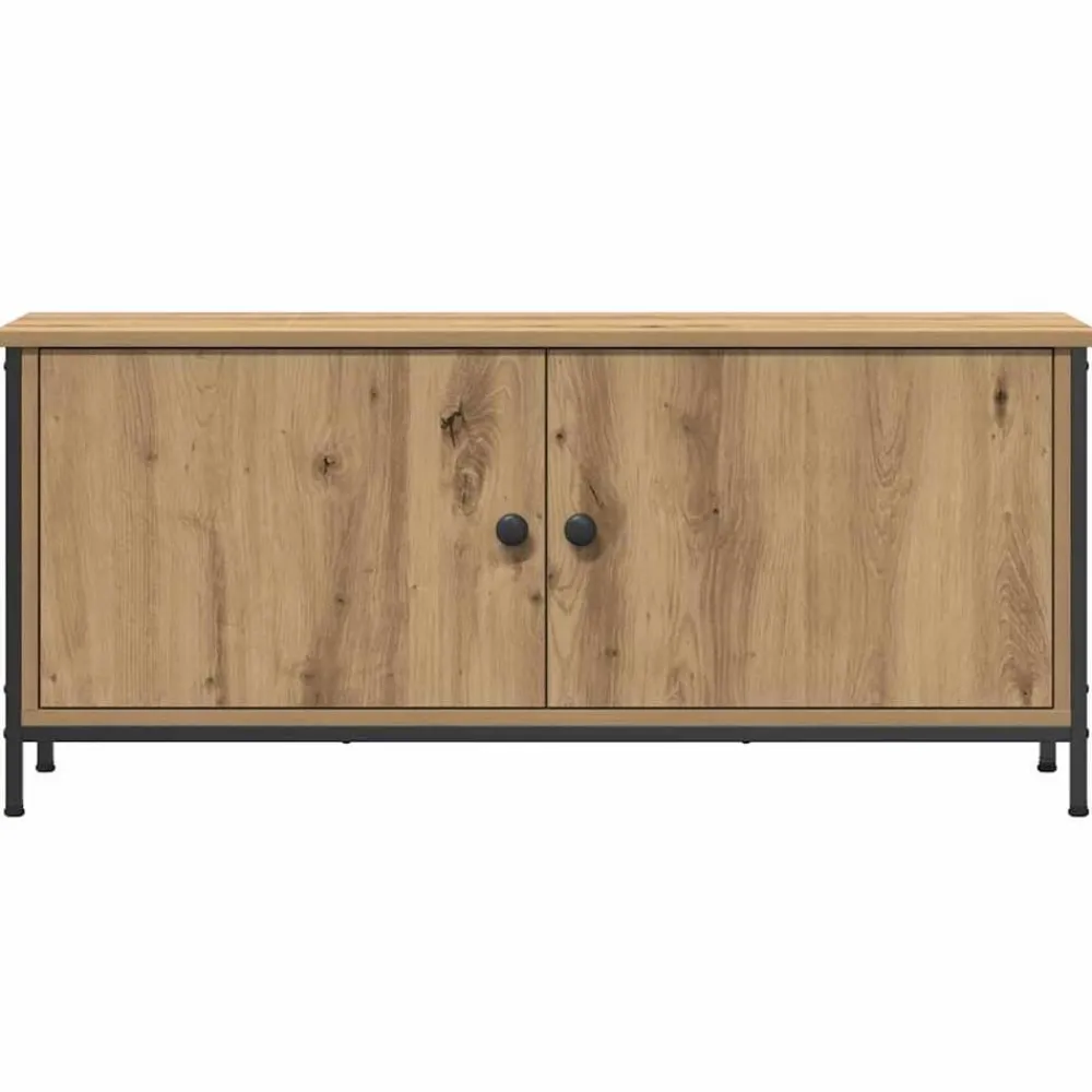 vidaXL Muebles Tv-Gabinete de TV Roble artesanal 100 x 35 x 45 cm