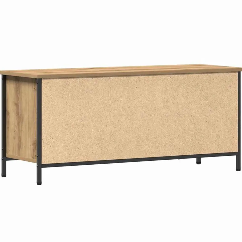 vidaXL Muebles Tv-Gabinete de TV Roble artesanal 100 x 35 x 45 cm