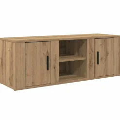 vidaXL Muebles Tv-Gabinete de TV Roble artesanal 100 x 31,5 x 35 cm