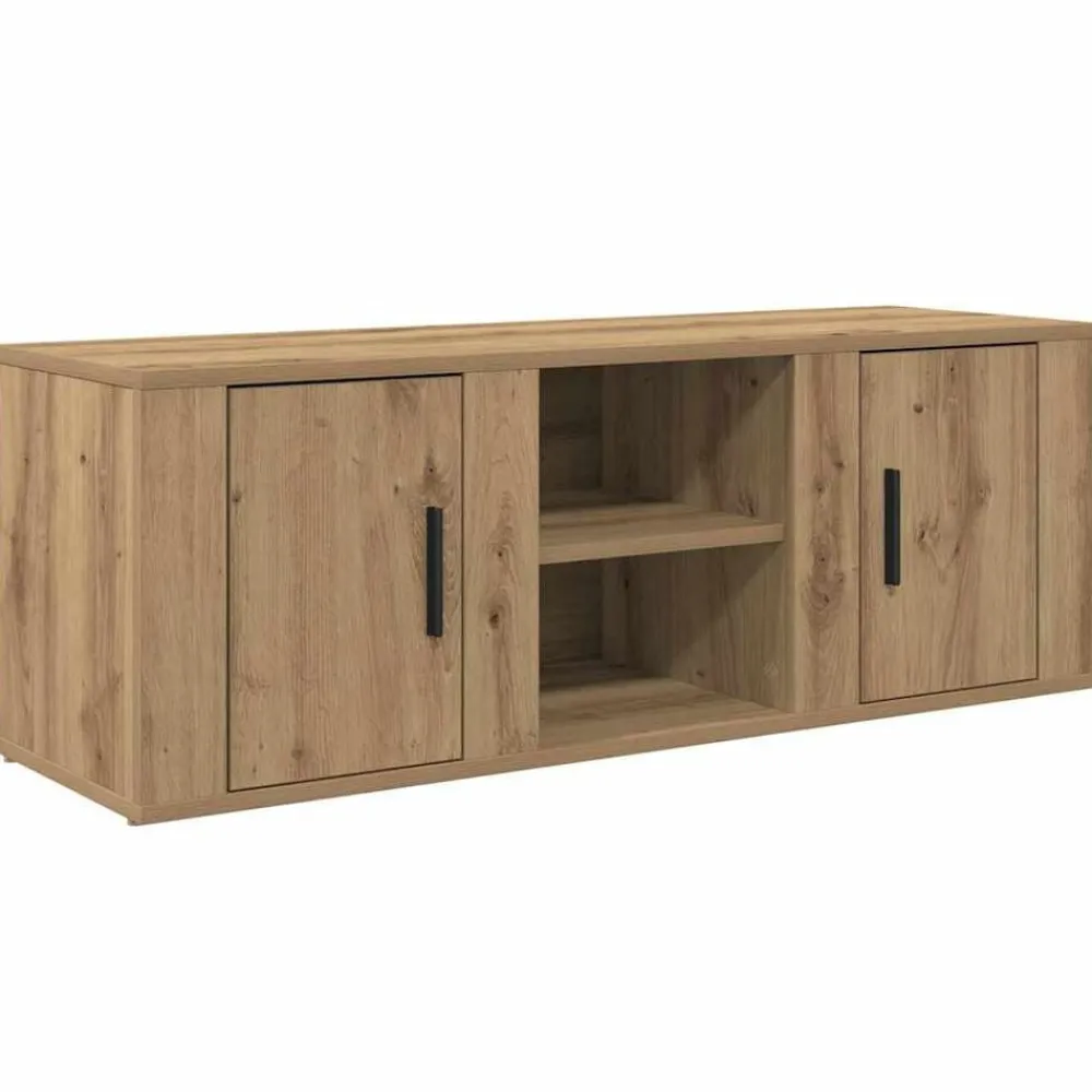 vidaXL Muebles Tv-Gabinete de TV Roble artesanal 100 x 31,5 x 35 cm