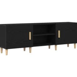 vidaXL Gabinete de TV 150 x 30 x 50 cm Roble negro Discount