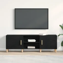 vidaXL Gabinete de TV 150 x 30 x 50 cm Roble negro Discount